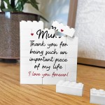 Mum Gift Building Block Birthday Gifts For Mum From Daughter Son