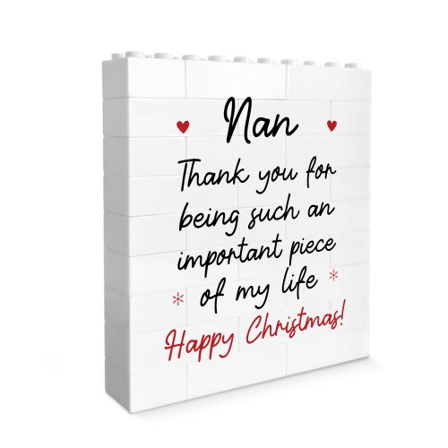 Nan Gifts For Christmas From Grandchildren Building Block