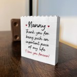 Nanny Gifts from Grandchildren Gifts for Nanny Building Block