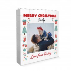 Merry Christmas Gift For Son Daughter Personalised Photo Block