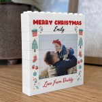 Merry Christmas Gift For Son Daughter Personalised Photo Block Merry Christmas Gift For Son Daughter Personalised Photo Block