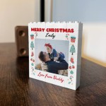 Merry Christmas Gift For Son Daughter Personalised Photo Block Merry Christmas Gift For Son Daughter Personalised Photo Block