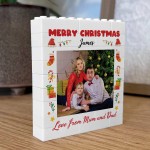 Personalised Merry Christmas Gift For Son Daughter Photo Block Personalised Merry Christmas Gift For Son Daughter Photo Block