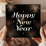 Happy New Year Greetings Card New Years Eve Card Friends Family