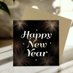 Happy New Year Greetings Card New Years Eve Card Friends Family