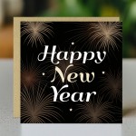 Happy New Year Greetings Card New Years Eve Card Friends Family