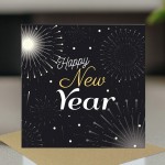 Happy New Year Card New Years Eve Celebration Greetings Card 