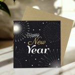 Happy New Year Card New Years Eve Celebration Greetings Card 