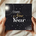 Happy New Year Card New Years Eve Celebration Greetings Card 
