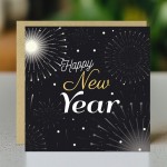 Happy New Year Card New Years Eve Celebration Greetings Card 