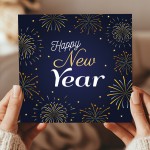 Happy New Year Card For Friends Family 145x145mm New Years Eve