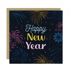 Happy New Year Celebration Card For Family and Friends New Years