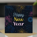 Happy New Year Celebration Card For Family and Friends New Years