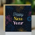 Happy New Year Celebration Card For Family and Friends New Years