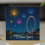 Happy New Year Greetings Card For Family Friends London New Year