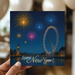 Happy New Year Greetings Card For Family Friends London New Year