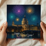 New Year Card For Family Friends and Neighbours New Years Eve