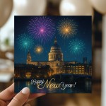 New Year Card For Family Friends and Neighbours New Years Eve