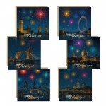 Happy New Year Cards Pack of 6 With Greetings Cards New Year  Happy New Year Cards Pack of 6 With Greetings Cards New Year
