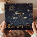 Happy New Year Card For Family, Friends and Couples Fireworks
