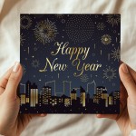 Happy New Year Card For Family, Friends and Couples Fireworks