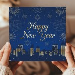 Happy New Year Greetings Card For Friends Family and Couples 