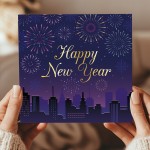 New Year Card For Friends and Family Happy New Year Celebration 