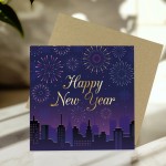 New Year Card For Friends and Family Happy New Year Celebration 