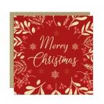 Merry Christmas Card Floral Festive Greetings Card For Family Merry Christmas Card Floral Festive Greetings Card For Family