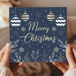 Christmas Card Festive Seasons Greetings Card For Family Friend