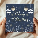 Christmas Card Festive Seasons Greetings Card For Family Friend
