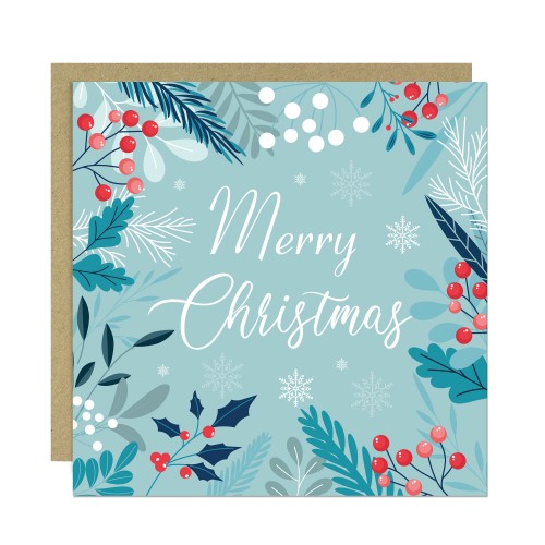 Merry Christmas Card Seasons Greetings Xmas Card Friends Family