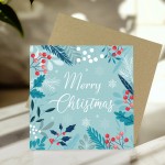 Merry Christmas Card Seasons Greetings Xmas Card Friends Family