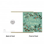 Merry Christmas Floral Card For Friends Family and Neighbours Merry Christmas Floral Card For Friends Family and Neighbours