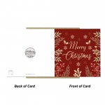 Floral Christmas Card For Family Loved Ones Seasons Greetings