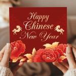 2026 Chinese New Year Card Luna Year of The Horse Cards