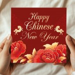 2026 Chinese New Year Card Luna Year of The Horse Cards