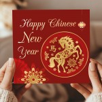Happy Chinese New Year 2026 Luna Card The Year of The Horse