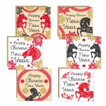 Chinese New Year Cards Multipack of 6 Luna New Year Cards Chinese New Year Cards Multipack of 6 Luna New Year Cards