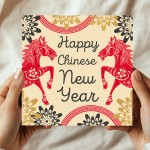 Happy Chinese New Year Card 2026 Year of The Horse Card Happy Chinese New Year Card 2026 Year of The Horse Card