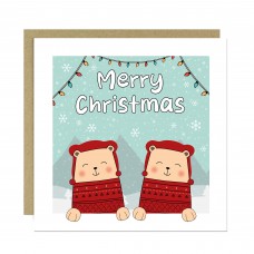 Christmas Greetings Card With Envelope For Kids Children