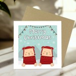 Christmas Greetings Card With Envelope For Kids Children
