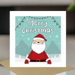 Merry Christmas Card Cute Santa Design For Kids Children Merry Christmas Card Cute Santa Design For Kids Children