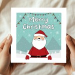 Merry Christmas Card Cute Santa Design For Kids Children Merry Christmas Card Cute Santa Design For Kids Children