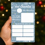Reusable Dear Santa Letter Christmas Wish White Board Nice List