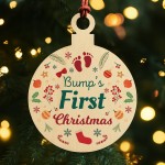 Bumps First Christmas Wooden Bauble First Christmas Decoration