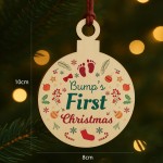 Bumps First Christmas Wooden Bauble First Christmas Decoration