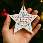 First Christmas Mummy and Daddy From Baby Acrylic Star Bauble