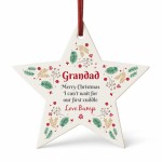 Merry Christmas Grandad To Be From Bump Acrylic Star Merry Christmas Grandad To Be From Bump Acrylic Star