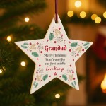 Merry Christmas Grandad To Be From Bump Acrylic Star Merry Christmas Grandad To Be From Bump Acrylic Star
